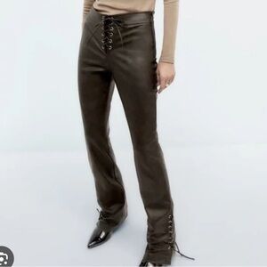 Zara leather pants NWOT
